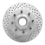 Dynamic Friction 2006-2012 Ford F-250 2WD (Super Duty) Front Left Drilled & Slotted Geoperformance Rotor by Dynamic Friction Company 830-54206L