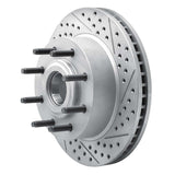 Dynamic Friction 2006-2012 Ford F-350 Super Duty 2WD Front Right Drilled & Slotted Geoperformance Rotor by Dynamic Friction Company 830-54206R
