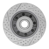 Dynamic Friction 2006-2012 Ford F-350 Super Duty 2WD Front Right Drilled & Slotted Geoperformance Rotor by Dynamic Friction Company 830-54206R