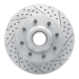 Dynamic Friction 2006-2012 Ford F-350 Super Duty 2WD Front Right Drilled & Slotted Geoperformance Rotor by Dynamic Friction Company 830-54206R