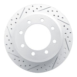 Dynamic Friction 2008-2025 Ford E-350 Super Duty Rear Left Drilled & Slotted Geoperformance Rotor by Dynamic Friction Company 830-54208L