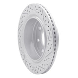 Dynamic Friction 2012-2014 Ford F-150 Rwd Rear Left Drilled & Slotted Geoperformance Rotor by Dynamic Friction Company 830-54218L