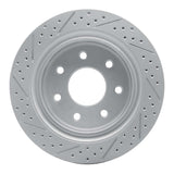 Dynamic Friction 2012-2014 Ford F-150 Rwd Rear Right Drilled & Slotted Geoperformance Rotor by Dynamic Friction Company 830-54218R