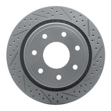 Dynamic Friction 2012-2014 Ford F-150 Rwd Rear Right Drilled & Slotted Geoperformance Rotor by Dynamic Friction Company 830-54218R