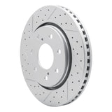 Dynamic Friction 2010-2014 Ford F-150 4WD Front Left Drilled & Slotted Geoperformance Rotor by Dynamic Friction Company 830-54219L