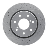 Dynamic Friction 2010-2014 Ford F-150 4WD Front Left Drilled & Slotted Geoperformance Rotor by Dynamic Friction Company 830-54219L