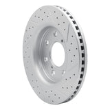 Dynamic Friction 2010-2014 Ford F-150 4WD Front Left Drilled & Slotted Geoperformance Rotor by Dynamic Friction Company 830-54219L