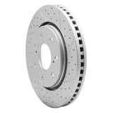 Dynamic Friction 2010-2014 Ford F-150 4WD Front Right Drilled & Slotted Geoperformance Rotor by Dynamic Friction Company 830-54219R