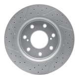 Dynamic Friction 2010-2014 Ford F-150 4WD Front Right Drilled & Slotted Geoperformance Rotor by Dynamic Friction Company 830-54219R