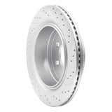 Dynamic Friction 2012-2020 Ford F-150 4WD Rear Left Drilled & Slotted Geoperformance Rotor by Dynamic Friction Company 830-54220L