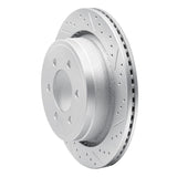 Dynamic Friction 2012-2020 Ford F-150 Rwd Rear Right Drilled & Slotted Geoperformance Rotor by Dynamic Friction Company 830-54220R