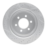 Dynamic Friction 2012-2020 Ford F-150 Rwd Rear Right Drilled & Slotted Geoperformance Rotor by Dynamic Friction Company 830-54220R