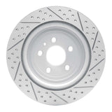 Dynamic Friction 2013-2019 Ford Explorer Rear Left Drilled & Slotted Geoperformance Rotor by Dynamic Friction Company 830-54222L