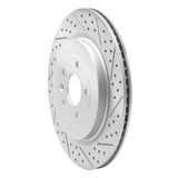 Dynamic Friction 2013-2019 Ford Explorer Rear Right Drilled & Slotted Geoperformance Rotor by Dynamic Friction Company 830-54222R