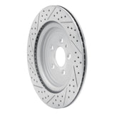 Dynamic Friction 2013-2019 Ford Explorer Rear Right Drilled & Slotted Geoperformance Rotor by Dynamic Friction Company 830-54222R