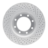Dynamic Friction 2012-2025 Ford F-350 Super Duty 4WD Front Left Drilled & Slotted Geoperformance Rotor by Dynamic Friction Company 830-54223L