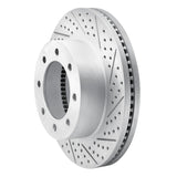 Dynamic Friction 2012-2025 Ford F-450 Super Duty Front Right Drilled & Slotted Geoperformance Rotor by Dynamic Friction Company 830-54223R