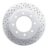 Dynamic Friction 2011-2022 Ford F-250 4WD (Super Duty) Rear Right Drilled & Slotted Geoperformance Rotor by Dynamic Friction Company 830-54227R