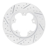Dynamic Friction 2015-2026 Ford Transit-250 Rear Left Drilled & Slotted Geoperformance Rotor by Dynamic Friction Company 830-54228L