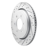 Dynamic Friction 2015-2017 Ford F-150 4WD Rear Left Drilled & Slotted Geoperformance Rotor by Dynamic Friction Company 830-54231L
