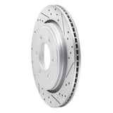 Dynamic Friction 2015-2017 Ford F-150 4WD Rear Right Drilled & Slotted Geoperformance Rotor by Dynamic Friction Company 830-54231R