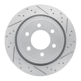 Dynamic Friction 2015-2017 Ford F-150 4WD Rear Right Drilled & Slotted Geoperformance Rotor by Dynamic Friction Company 830-54231R