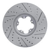 Dynamic Friction 2014-2019 Ford Transit (Mexico) Front Left Drilled & Slotted Geoperformance Rotor by Dynamic Friction Company 830-54232L