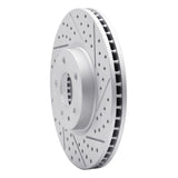 Dynamic Friction 2013-2020 Ford Special Service Police Sedan Front Right Drilled & Slotted Geoperformance Rotor by Dynamic Friction Company 830-54259R