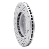 Dynamic Friction 2013-2020 Ford Special Service Police Sedan Front Right Drilled & Slotted Geoperformance Rotor by Dynamic Friction Company 830-54259R