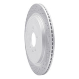 Dynamic Friction 2013-2014 Ford Mustang Rear Left Drilled & Slotted Geoperformance Rotor by Dynamic Friction Company 830-54260L