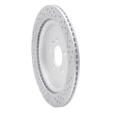 Dynamic Friction 2013-2014 Ford Mustang Rear Left Drilled & Slotted Geoperformance Rotor by Dynamic Friction Company 830-54260L