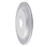 Dynamic Friction 2013-2014 Ford Mustang Rear Right Drilled & Slotted Geoperformance Rotor by Dynamic Friction Company 830-54260R