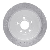 Dynamic Friction 2013-2014 Ford Mustang Rear Right Drilled & Slotted Geoperformance Rotor by Dynamic Friction Company 830-54260R