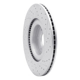 Dynamic Friction 2016-2018 Ford Focus Front Left Drilled & Slotted Geoperformance Rotor by Dynamic Friction Company 830-54261L