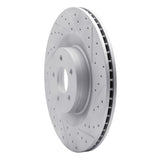 Dynamic Friction 2016-2018 Ford Focus Front Right Drilled & Slotted Geoperformance Rotor by Dynamic Friction Company 830-54261R