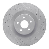 Dynamic Friction 2016-2018 Ford Focus Front Right Drilled & Slotted Geoperformance Rotor by Dynamic Friction Company 830-54261R
