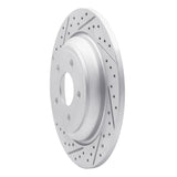 Dynamic Friction 2016-2026 Ford Bronco Sport Rear Left Drilled & Slotted Geoperformance Rotor by Dynamic Friction Company 830-54262L