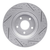 Dynamic Friction 2016-2026 Ford Bronco Sport Rear Left Drilled & Slotted Geoperformance Rotor by Dynamic Friction Company 830-54262L
