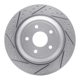 Dynamic Friction 2016-2026 Ford Bronco Sport Rear Left Drilled & Slotted Geoperformance Rotor by Dynamic Friction Company 830-54262L