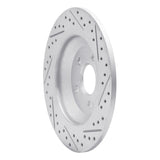 Dynamic Friction 2016-2026 Ford Bronco Sport Rear Left Drilled & Slotted Geoperformance Rotor by Dynamic Friction Company 830-54262L