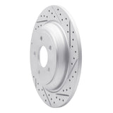 Dynamic Friction 2016-2026 Ford Focus Rear Right Drilled & Slotted Geoperformance Rotor by Dynamic Friction Company 830-54262R