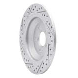 Dynamic Friction 2016-2026 Ford Focus Rear Right Drilled & Slotted Geoperformance Rotor by Dynamic Friction Company 830-54262R