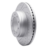 Dynamic Friction 2017-2022 Ford F-550 Super Duty Front Left Drilled & Slotted Geoperformance Rotor by Dynamic Friction Company 830-54263L