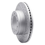 Dynamic Friction 2017-2022 Ford F450 Super Duty Front Right Drilled & Slotted Geoperformance Rotor by Dynamic Friction Company 830-54263R