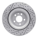 Dynamic Friction 2013-2019 Ford Taurus Excl Sho Front Right Drilled & Slotted Geoperformance Rotor by Dynamic Friction Company 830-54266R