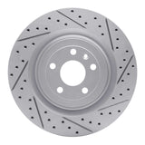 Dynamic Friction 2013-2019 Ford Taurus Excl Sho Front Right Drilled & Slotted Geoperformance Rotor by Dynamic Friction Company 830-54266R