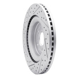 Dynamic Friction 2013-2019 Ford Taurus Excl Sho Front Right Drilled & Slotted Geoperformance Rotor by Dynamic Friction Company 830-54266R