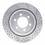 Dynamic Friction 2018-2021 Ford F-150 4WD Rear Left Drilled & Slotted Geoperformance Rotor by Dynamic Friction Company 830-54267L