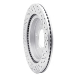 Dynamic Friction 2018-2021 Ford F-150 4WD Rear Left Drilled & Slotted Geoperformance Rotor by Dynamic Friction Company 830-54267L
