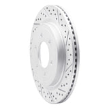 Dynamic Friction 2018-2021 Ford Expedition Rear Right Drilled & Slotted Geoperformance Rotor by Dynamic Friction Company 830-54267R
